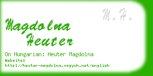 magdolna heuter business card